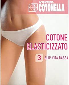 SLIP DONNA VITA BASSA COTONELLA ART.3165 PACCO DA 3